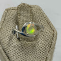 Sterling Silver Ethiopian Opal Swirl Ring – Size 6 – Intuition, Inspiration & Emotional Balance