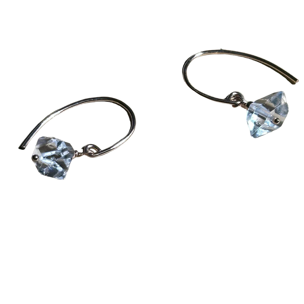 Herkimer Bertoni Dangle Earrings - Rose Gold Filled Sterling Silver