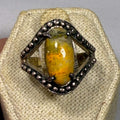 Bumblebee Jasper Ring Size 9 (06.8048)