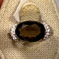 Smokey Quartz Ring Size 9 (04.0056)