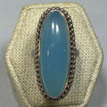 Chalcedony Ring - Size 6 - Deco