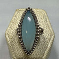 Chalcedony Ring - Size 9 - Infinite Blue
