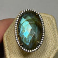Labradorite Ring Size 6.5 “Facets”
