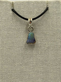 Sterling Silver Raw Ethiopian Opal Pendant Size 1