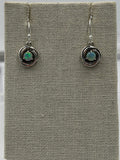 Sterling Silver Swirl Ethiopian Opal Dangle Earrings