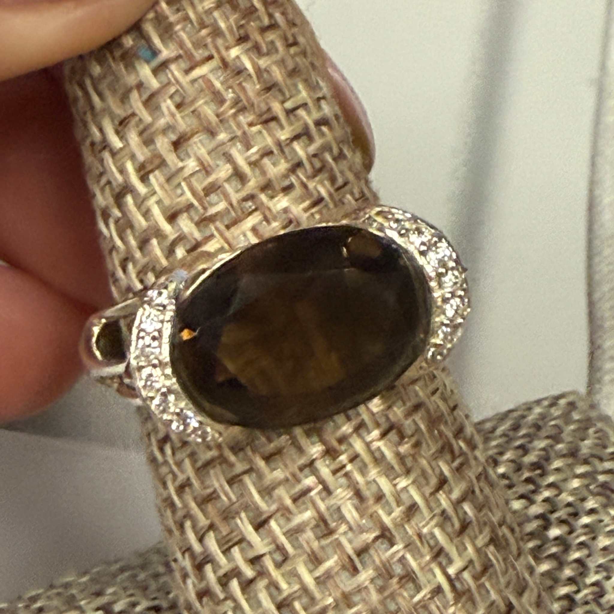Smokey Quartz Ring Size 8 (04.2090)
