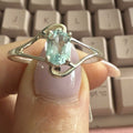 Sterling Silver Blue Topaz “Eye of Tranquility” Ring