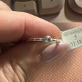Petite Round Aquamarine Ring (Size 5)