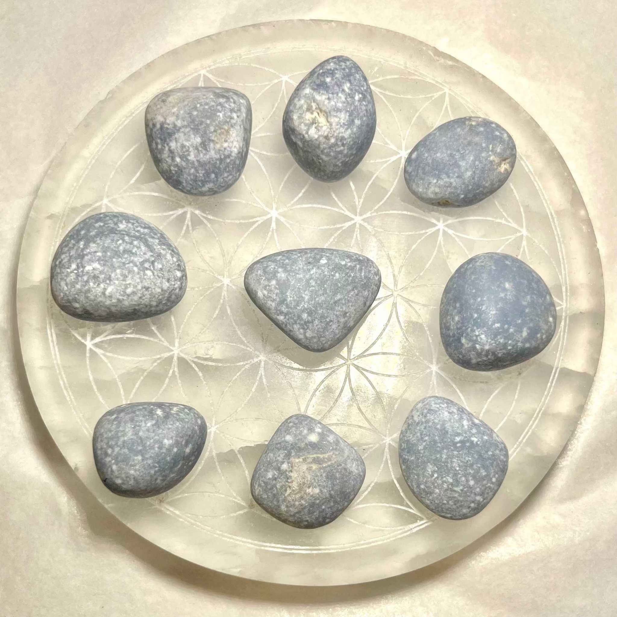 Angelite Tumbled Pocket Stone