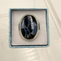 Sterling Silver Oval Cabochon Pietersite Ring - Size 10 - Grounding, Transformative & Insightful