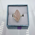 Sterling Silver Wrapped Rose Quartz - Size 7 - Loving, Soothing & Heart Opening