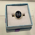 Sterling Silver Oval Pietersite Ring - Size 7 - Grounding, Transformative & Insightful