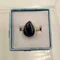 Sterling Silver Teardrop Pietersite Ring - Size 8 - Grounding, Transformative & Insightful