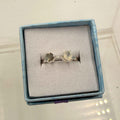 Sterling Silver Moonstone & Labradorite Ring - Size 7 -Intuitive, Mystical & Protective