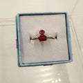 Sterling Silver Garnet & Ruby Ring - Size 8 - Passionate, Energizing, Courageous