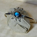 Sterling Silver Sun Moon Cuff Bracelet