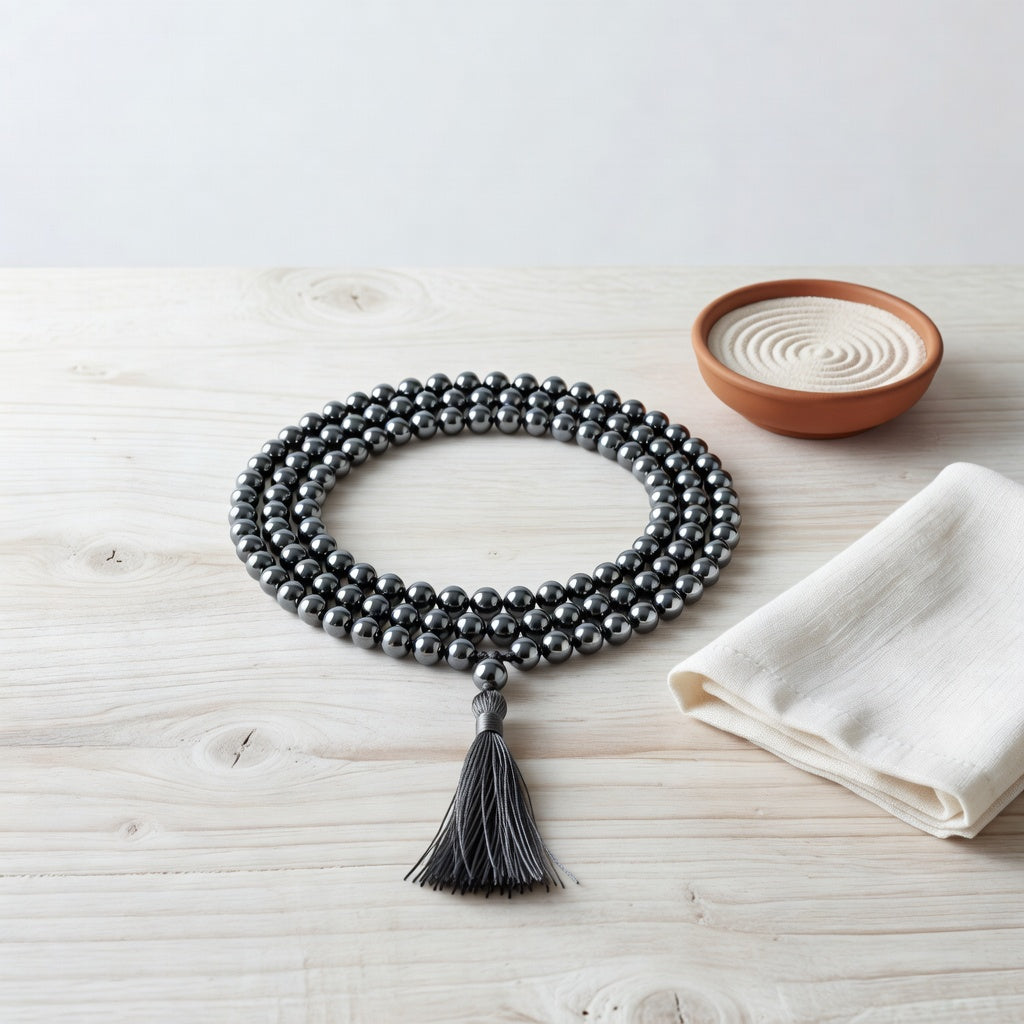 Hematite Mala