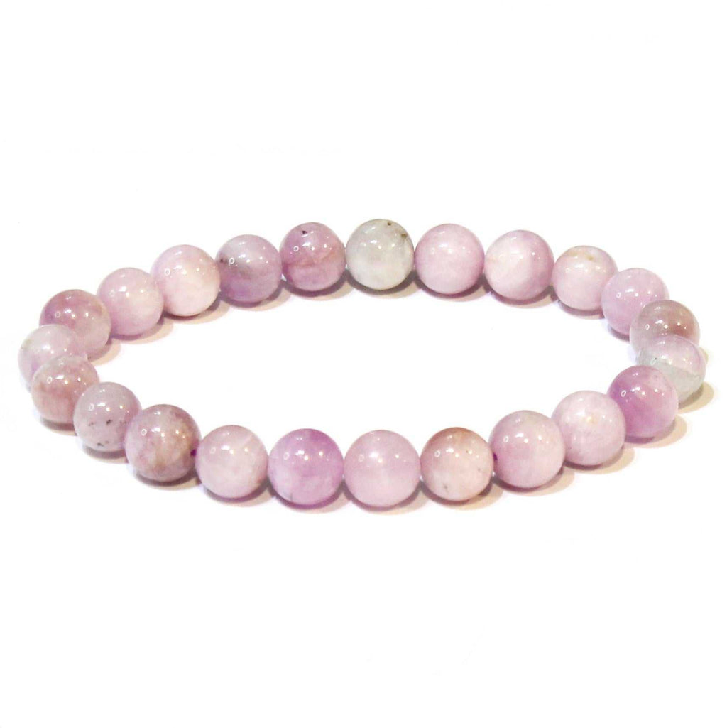 Kunzite Round Bead Bracelet - Loving Awakening