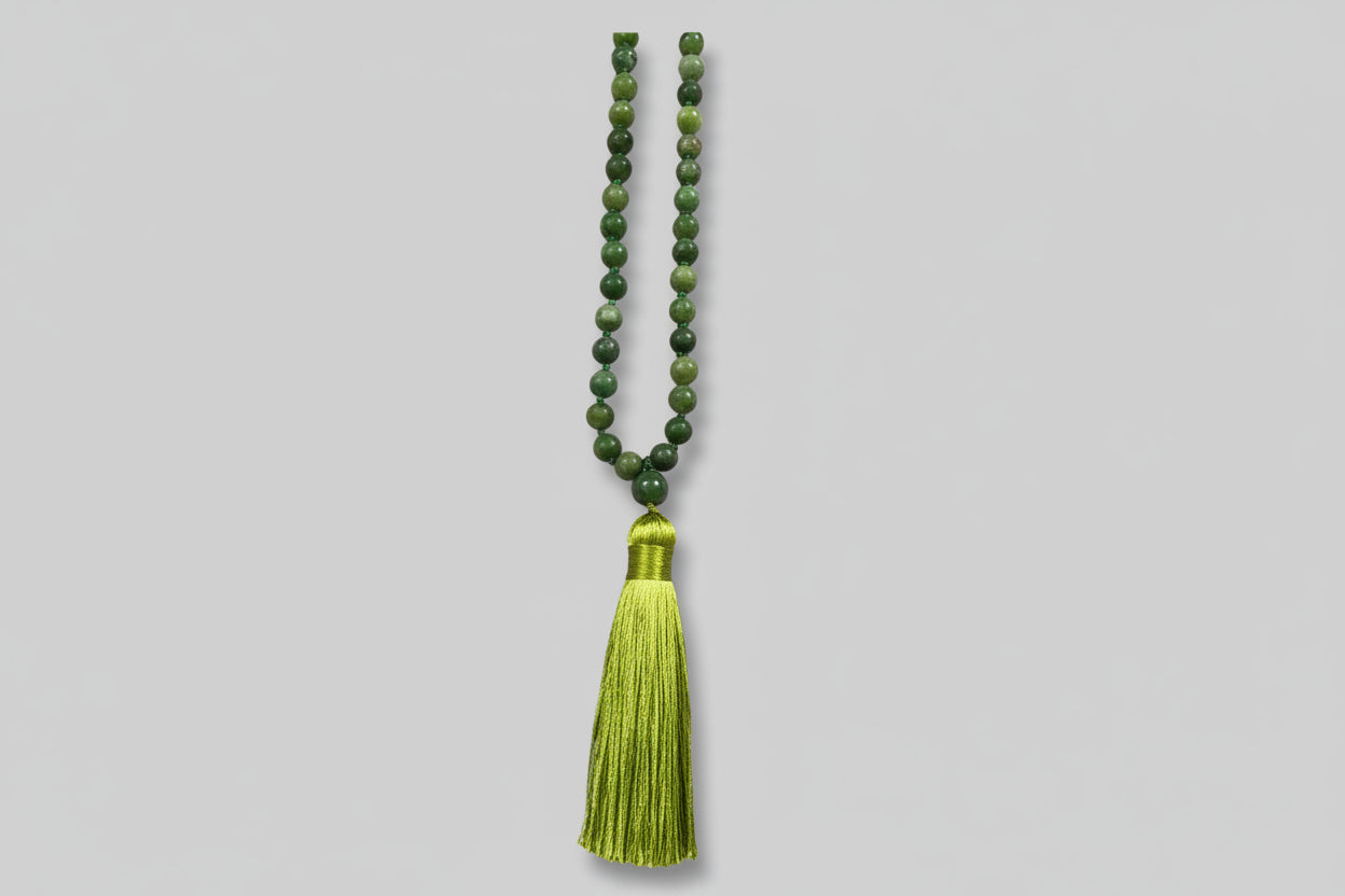 Nephrite Jade Mala Necklace