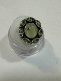 Peridot + Prehnite Ring "Life Love"